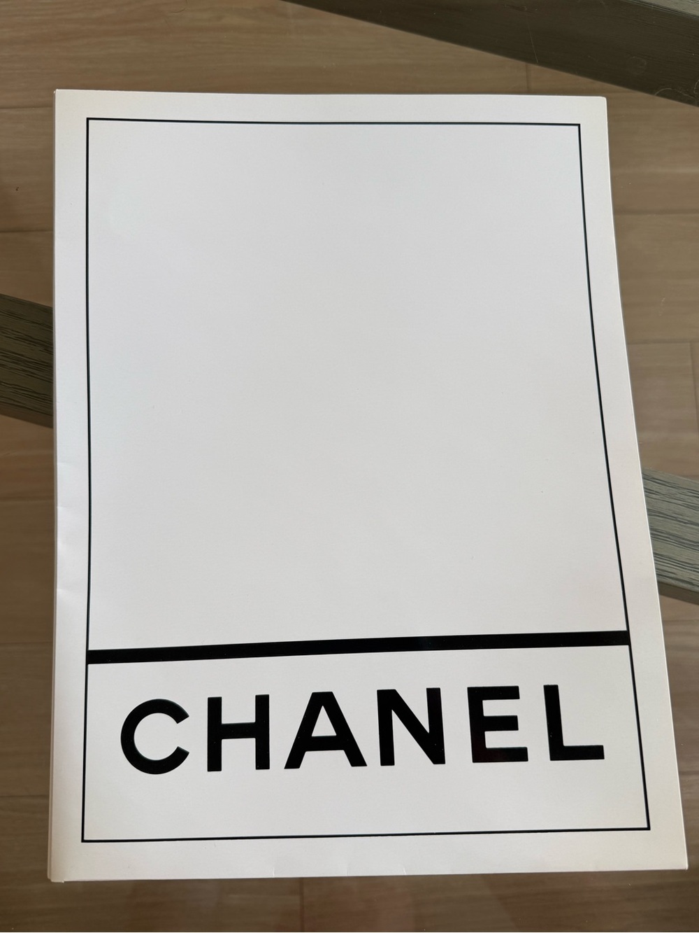 CHANEL Black and White Logo Folder Set of 16